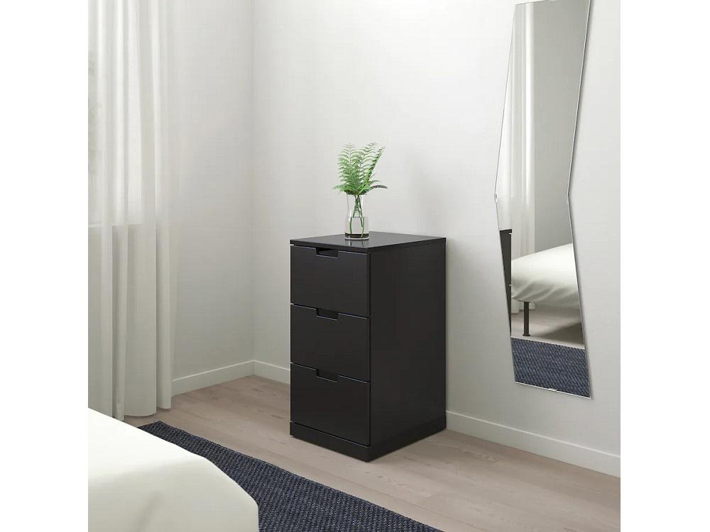 Комод Нордли 26 black ИКЕА (IKEA) изображение товара