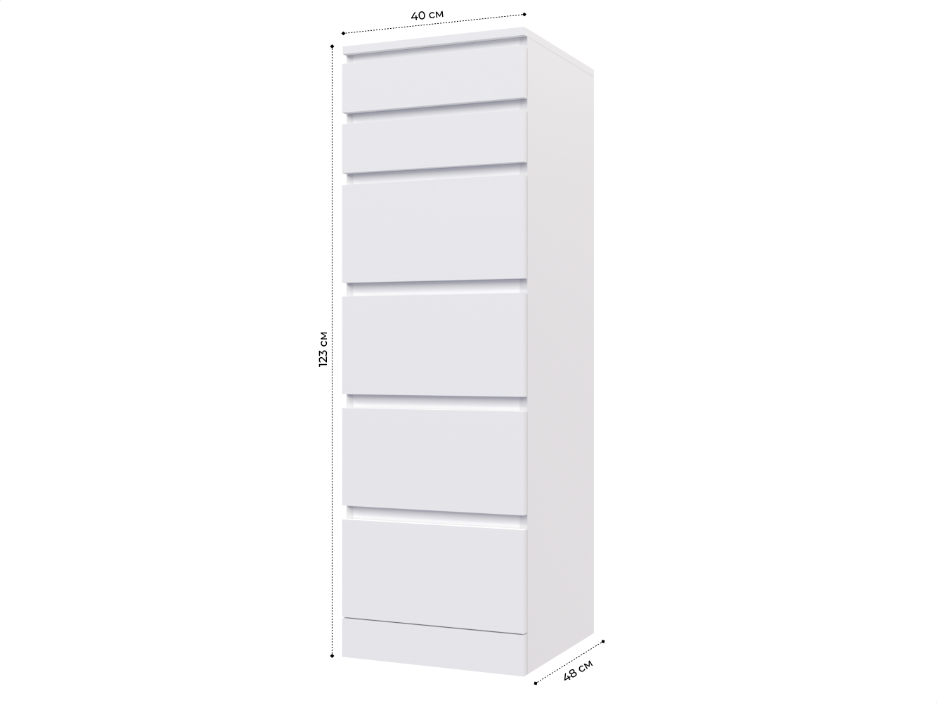 Комод Мальм 28 white ИКЕА (IKEA) изображение товара