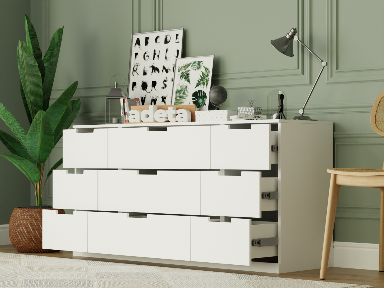 Комод Нордли 25 white ИКЕА (IKEA) изображение товара