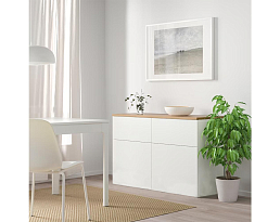 Изображение товара Комод Беста 115 white ИКЕА (IKEA) на сайте adeta.ru